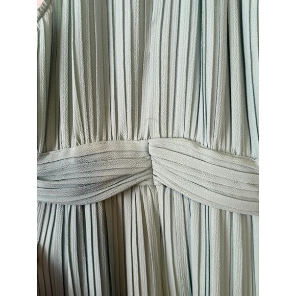 Zara Sea Green Pleated Halter Neck Jumpsuit Size Small - Picture 4 of 9